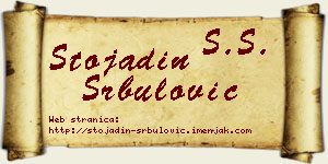Stojadin Srbulović vizit kartica